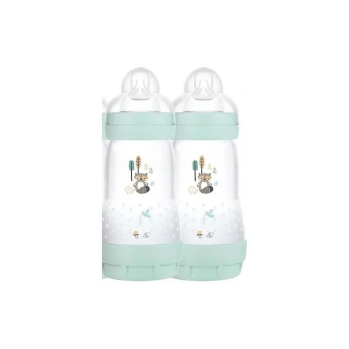 Mam Anti-Colic Easy Start Baby Bottle With Silicone Nipple For Colic 2 Months 2x260ml