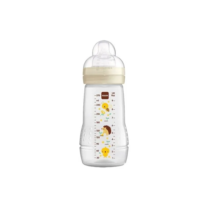 Mam Easy Active Bottle Plastic Baby Bottle With Silicone Nipple Unisex 2 Months 270ml
