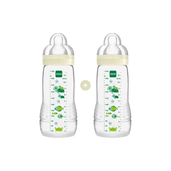 Mam Easy Active Baby Bottle 330ml - 2 Pack