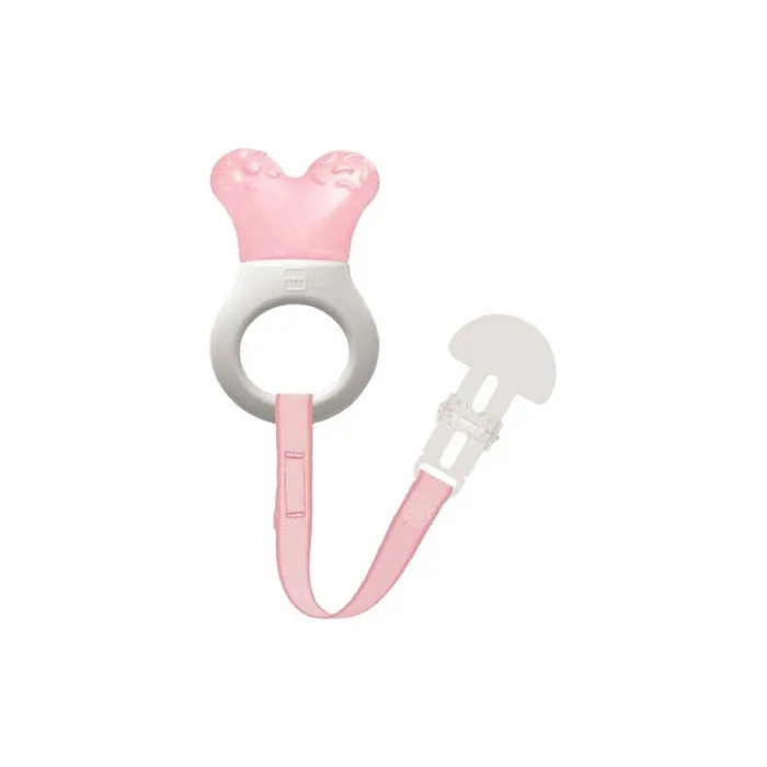 Mam Mini Cooler Clip - Teething Toy For 2 Months Old - Pink