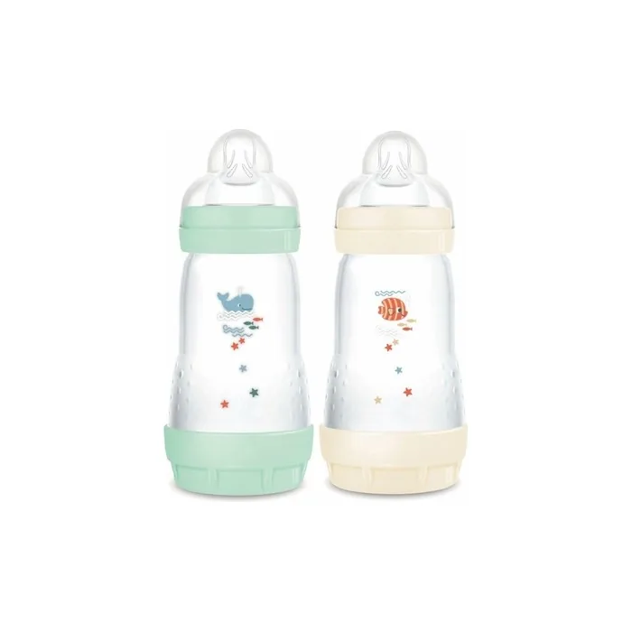 Mam Easy Start Anti-Colic Baby Bottle 2+ Months Medium Flow 260ml - Pack of 2
