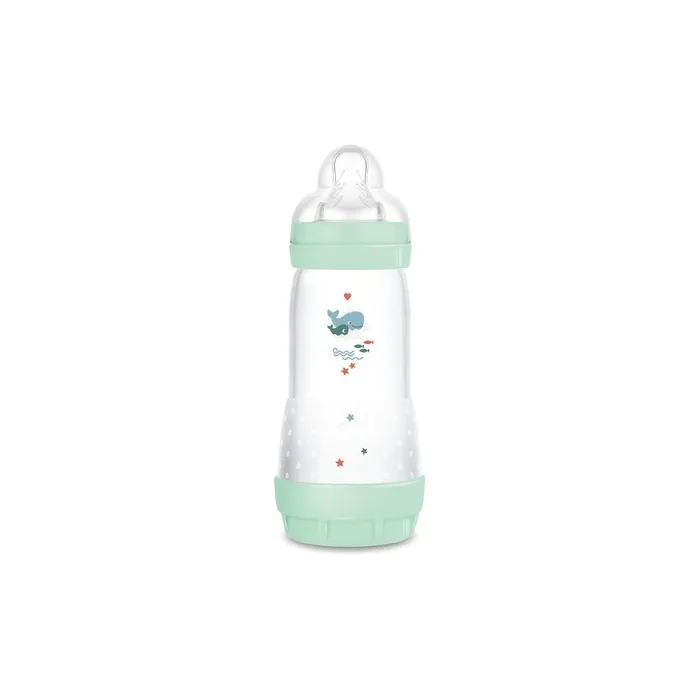 MAM Easy Start Anti-Colic Baby Bottle with SkinSoftTM Silicone Nipple 320ml Light Blue