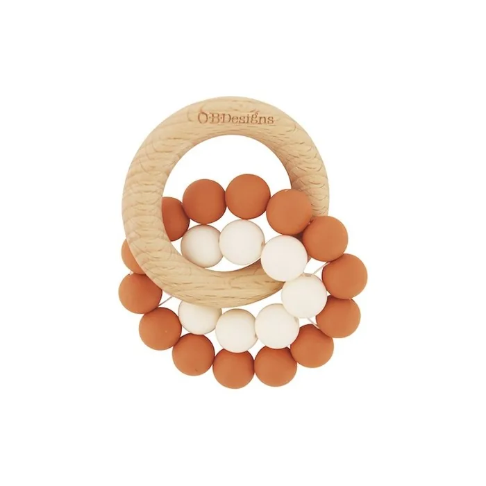 Ob Designs Teether Toy Dentaruolo Cinnamon 3m 1 Pz