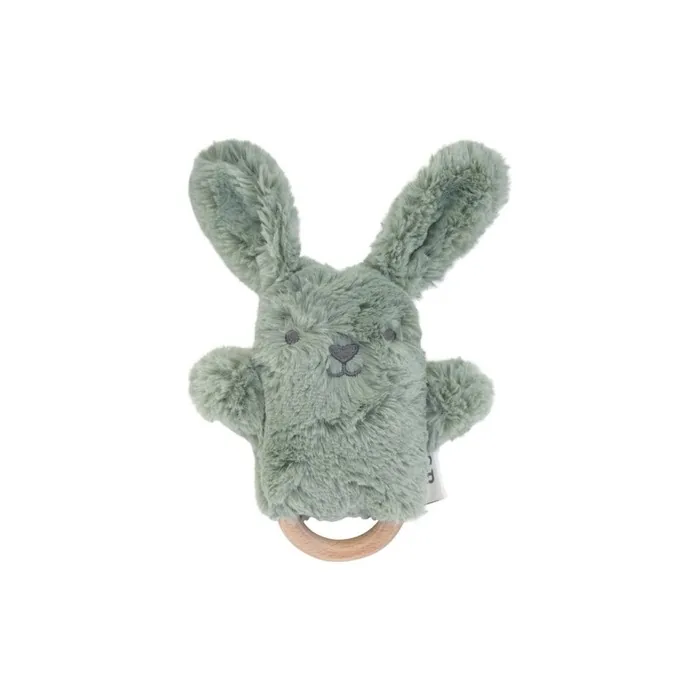 Ob Designs Bunny Soft Rattle Toy Sage For 3 Months And Older