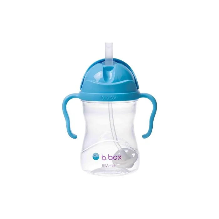 B.Box Sippy Cup Drink From Any Angle with Fliptop Weighted Straw Leak Proof