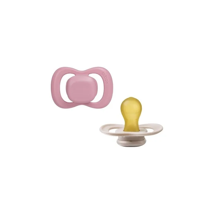 Bbox Baby Pacifier Size 2 Natural Rubber Latex Round Teat - Pack of 2