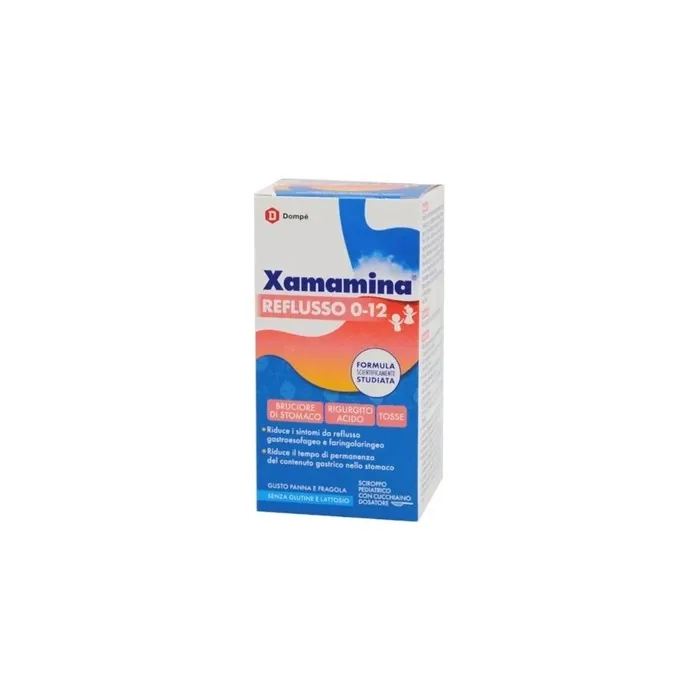 Dompe Farmaceutici Xamamina Reflux For Children Aged 012 Years Strawberry And Cream Flavor 200 Ml