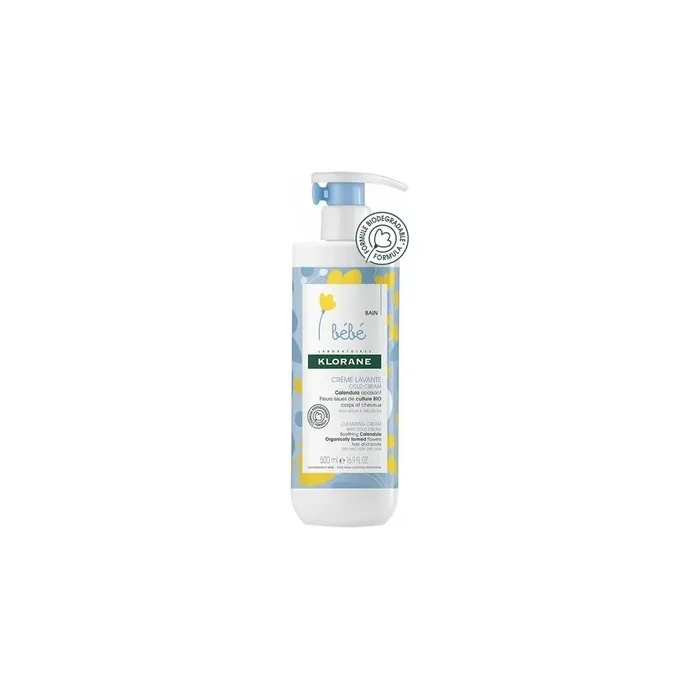 Klorane Baby Cleansing Cream Cold Cream 500 Ml For Dry And Very Dry Skin