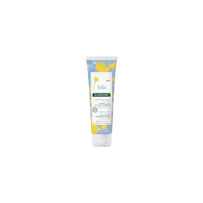 Klorane Calendula Organic Nourishing Cream With Cold Cream For Baby Dry To Very Dry Skin 125ml