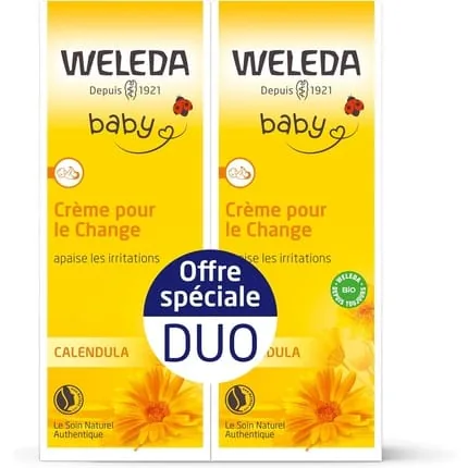 Weleda Baby Change Cream Calendula 75ml - Pack of 2