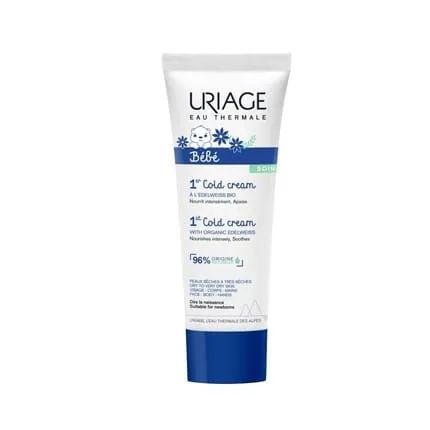 Uriage Bebe 1st Cold Cream Face, Hands & Body Moisturizing Cream For Children With Dry And Very Dry Skin 75ml