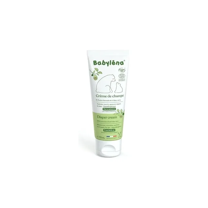 Babylena Organic Changing Cream from Birth 75ml - Soothes Skin Irritations