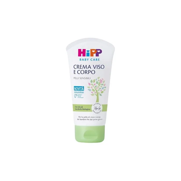 Hipp Baby Care Moisturizing Cream For Face And Body For Children And Babies With Sensitive Skin With Organic Almond Oil 75ml