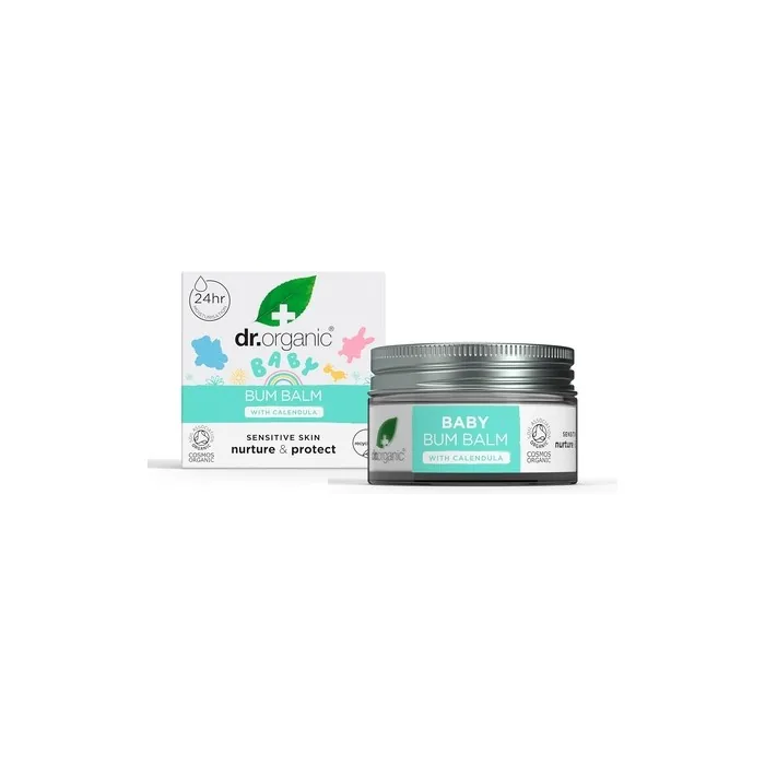 Dr Organic Baby Bum Balm With Calendula Nappy Rash Cream For Sensitive Skin 50ml