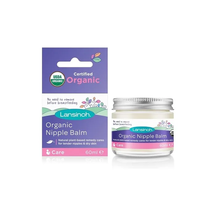 Lansinoh Organic Nipple Balm 60ml Natural Breastfeeding Cream