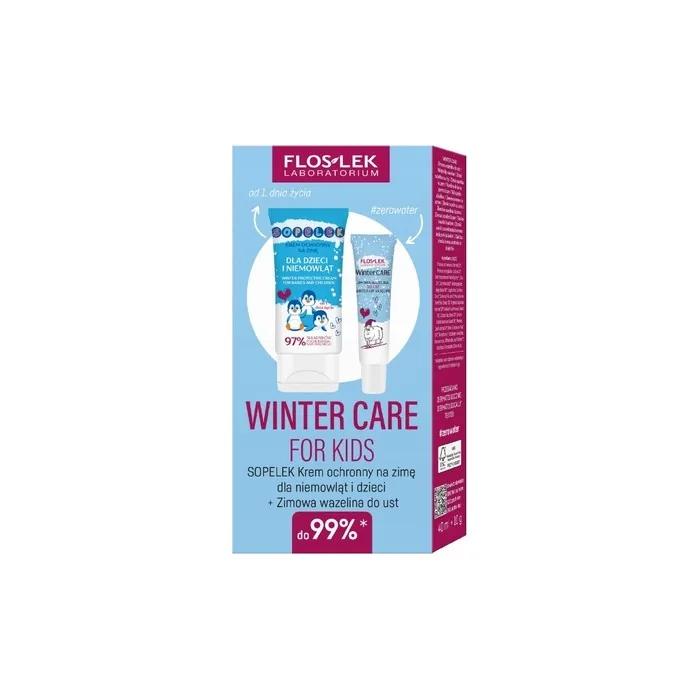 Floslek Laboratorium Winter Care For Kids Protective Cream For Children And Infants 40 Ml And Winter Lip Balm 10 G