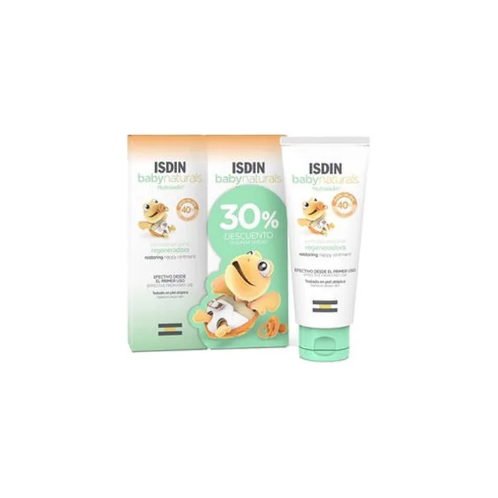 ISDIN Babynaturals Regenerating Nappy Ointment 2 x 100ml - Pack of 2