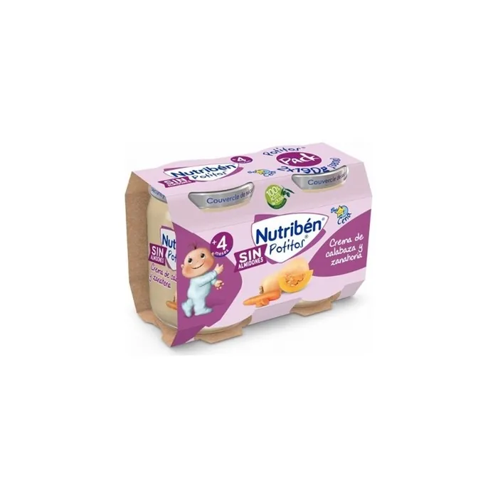 Nutriben Nutriben Jar Pumpkin & Carrot Cream 2 X 190 G