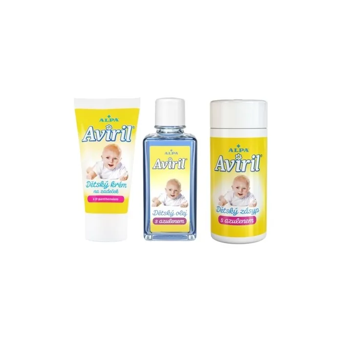 Alpa Aviril Set For Babies Cream 50ml Baby Oil 50ml Filling 100g
