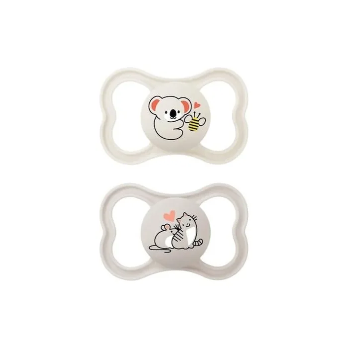 Mam Supreme Silicone Pacifier 6-16 Months Better Together Cream 2 Pack
