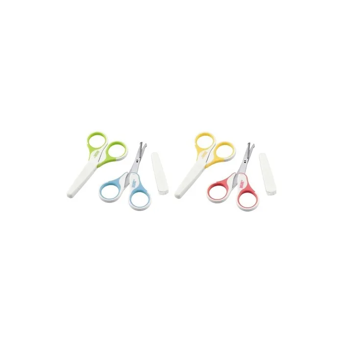 NUK Safety Children's Scissors with Rounded Tips and Protective Cap