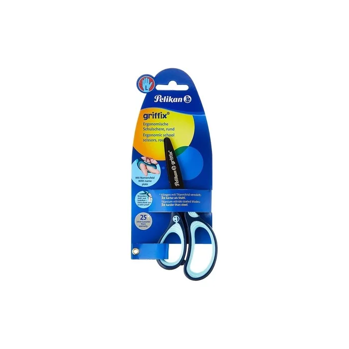 Pelikan 803519 Griffix School Scissors for Left-Handed Children Blue