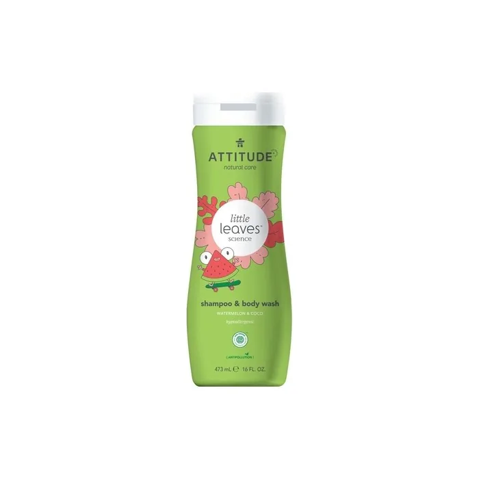 ATTITUDE Little Leaves Kids 2in1 Shampoo and Body Wash Watermelon & Coconut 473ml