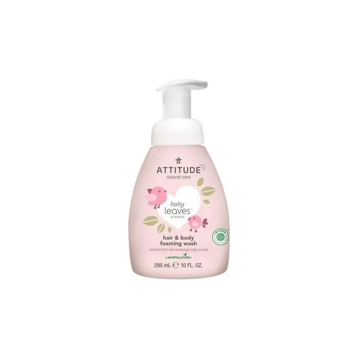 Attitude Baby Shampoo and Gel Eco 2 in 1 Fragrance-Free 295ml