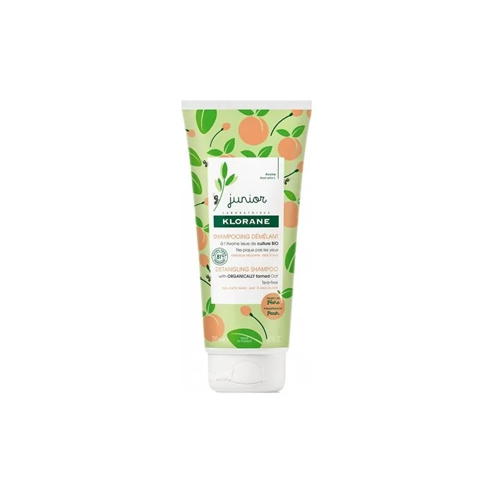 Klorane Junior Detangling Shampoo Peach 200 Ml Gentle Detangling Shampoo For Children's Delicate Hair