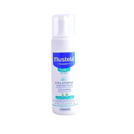 Mustela Stelatopia Foam Shampoo 150ml Soothing Shampoo For Children With Extremely Dry And Atopic Skin