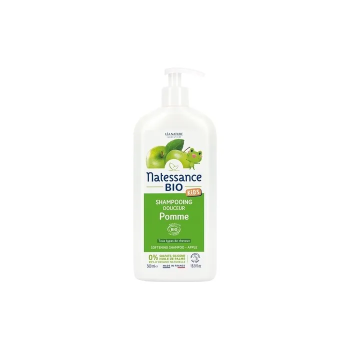 Natessance Apple Sulphate Free Organic Cosmetic for Kids Hair and Body Care