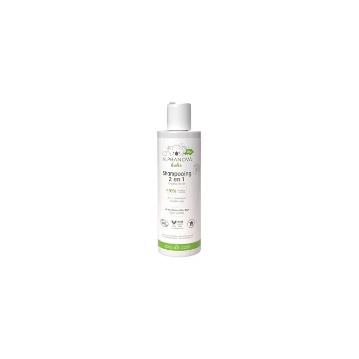 Alphanova Bebe 2-in-1 Mild Baby Shampoo with Organic Chamomile