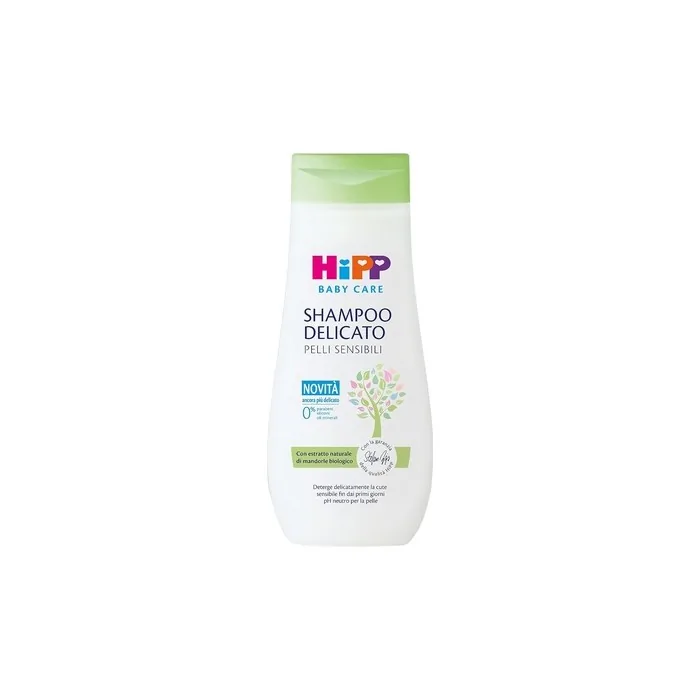 Hipp Baby Care Shampoo For Children Gentle Cleansing No Eye Irritation Sensitive Skin With Natural Organic Almond Extract 200ml