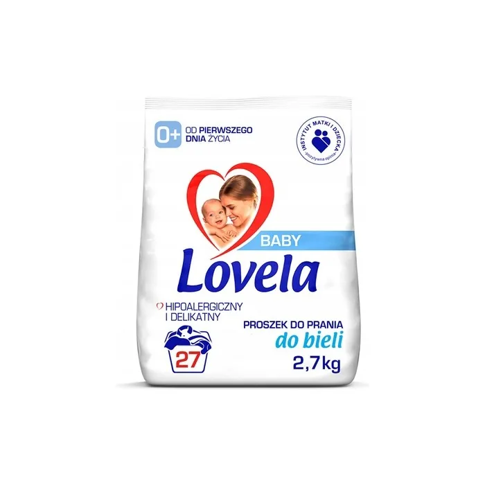 Lovela Baby Hypoallergenic Washing Powder for Infant and Children's White Clothes 2.7kg