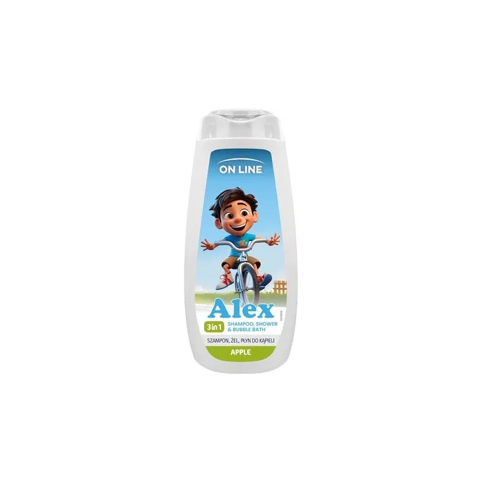 Forte Sweeden On Line Kids Alex 3 In 1 Shampoo Gel Bath Liquid Apple 400 Ml