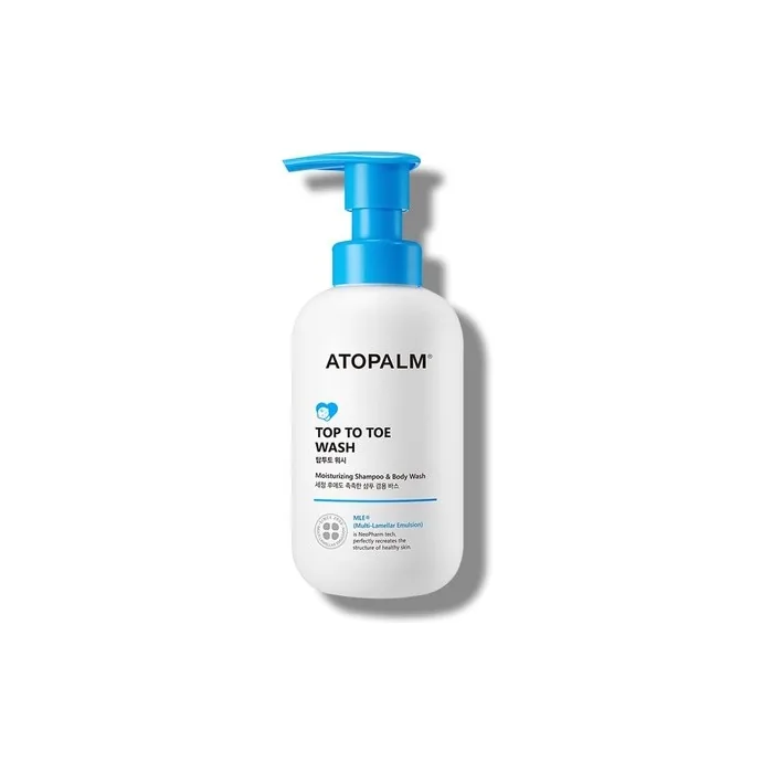 ATOPALM Top to Toe Baby Wash & Shampoo Sulfate-Free pH Balanced 10.1 Fl Oz 300ml