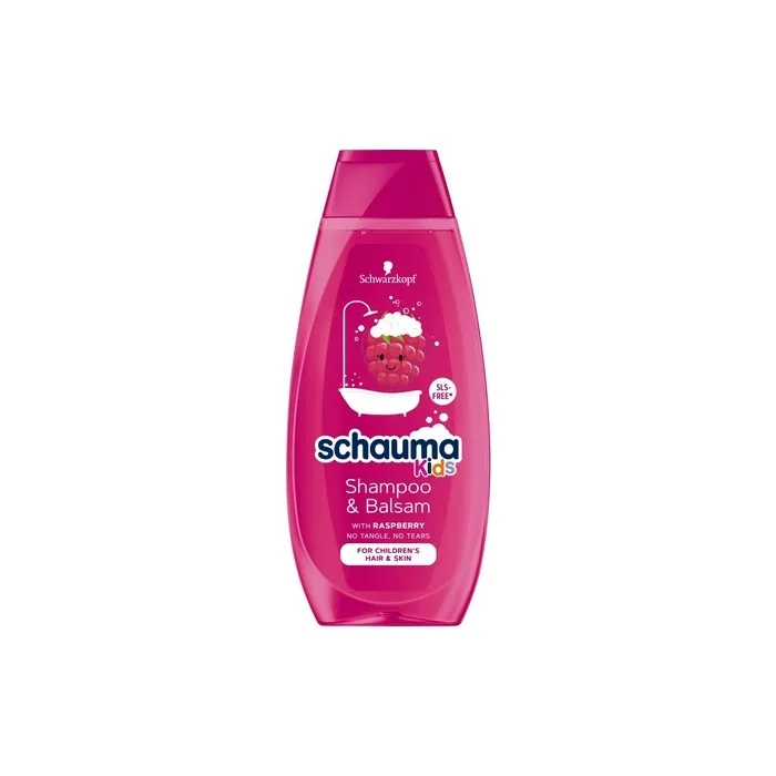 Schauma Kids Shampoo & Conditioner Nourishing Shampoo For Dry Hair For Children Raspberry 400ml