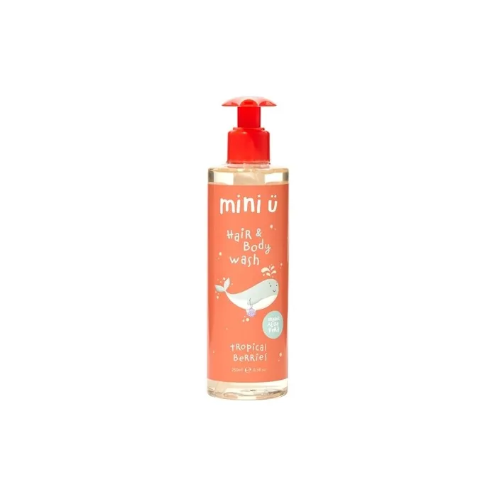 Mini U Tropical Berries Hair & Body Wash for Children - 250ml