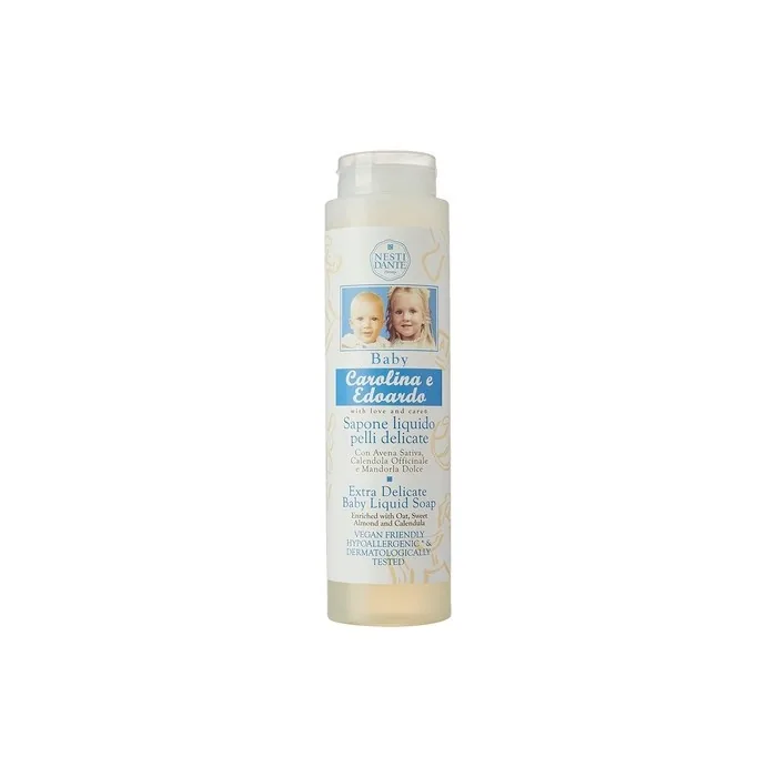 Nesti Dante Carolina & Edoardo Extra Delicate Baby Liquid Soap with Oat, Sweet Almond & Calendula 10.2 oz