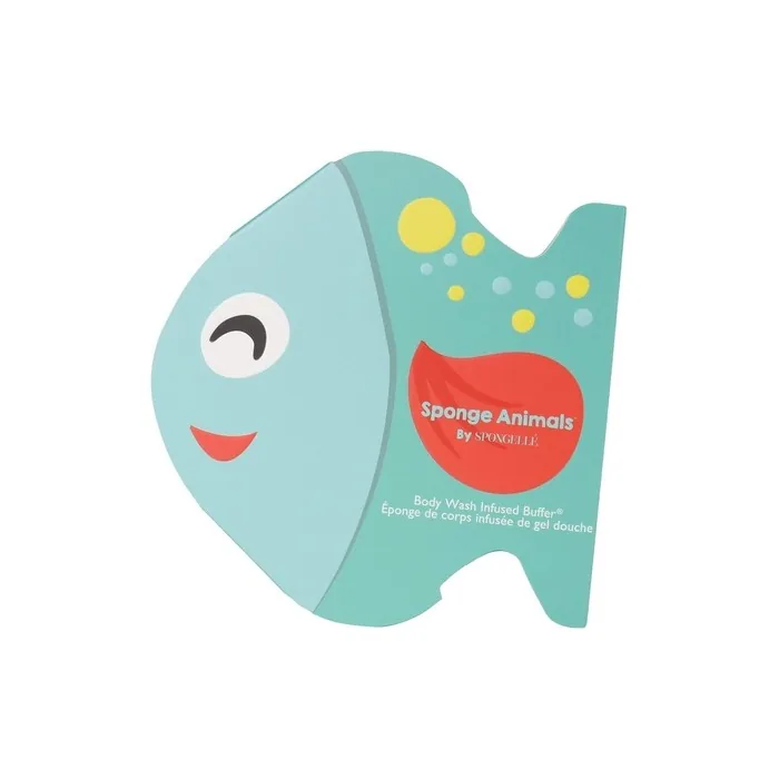 Spongell Kids Animals Body Wash Infused Buffer Fruitilicious Fish