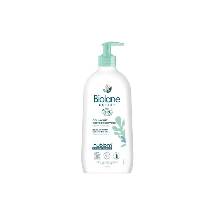 Biolane Expert Organic Body and Hair Cleansing Gel 500ml