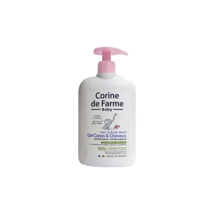 Forte Sweeden Corine De Farme Bebe Extra Delicate 2in1 Body And Hair Wash Almond 500ml