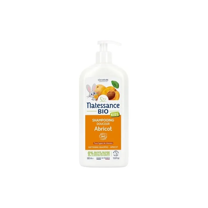 Natessance Naturel Kids Care Apricot Shower Gel and Shampoo 500ml