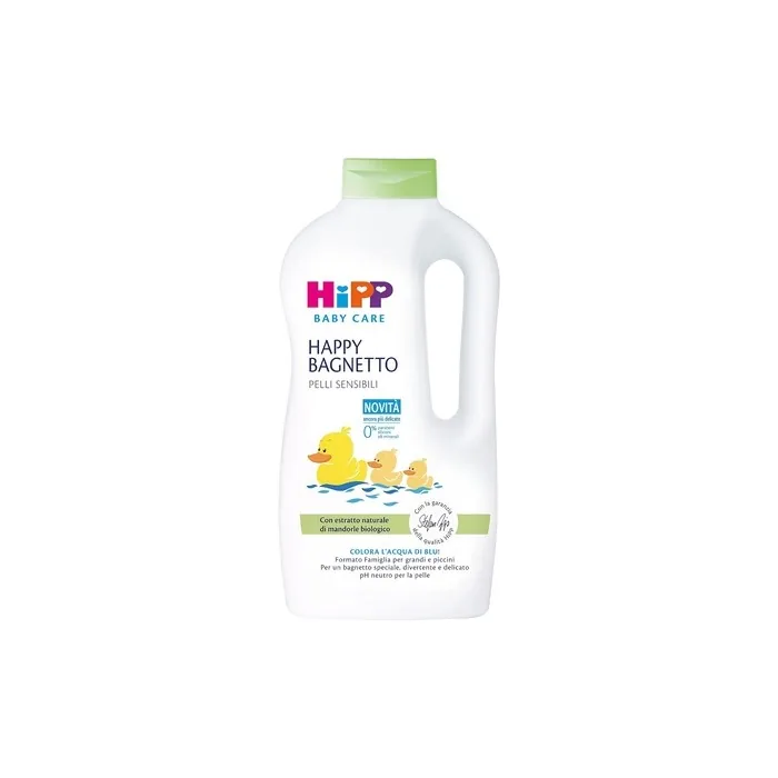 HiPP Baby Care Happy Bathroom Children's Shower Gel Family Size for Sensitive Skin pH Neutral with Natural Organic Almond Extract 1000ml