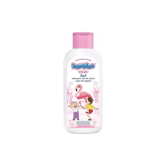 Bambino Kids 3 In 1 Shampoo Shower Gel And Bath Liquid Flaming 400ml