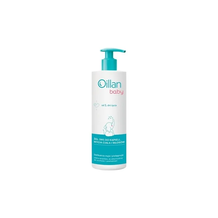 Oillan Baby 3in1 Shower Gel, Body and Hair Wash 400ml