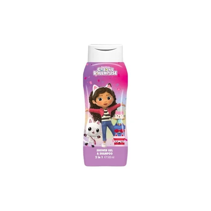 Air Val Gabby's Dollhouse Shower Gel And Shampoo For Children 2 In 1 500ml