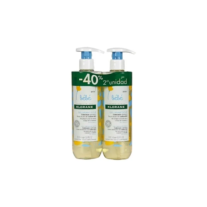 Klorane Bébé Gentle Cleansing Gel Set of 2