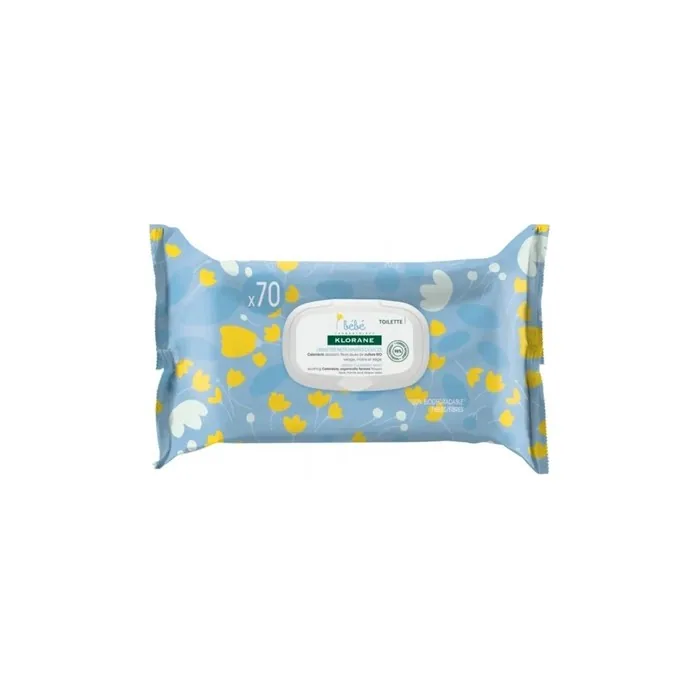 Klorane Baby Gentle Cleansing Wipes 70 Count