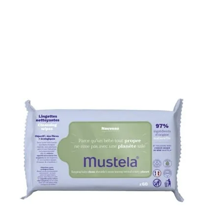 Mustela Avocado Cleansing Wipes 60 Wipes